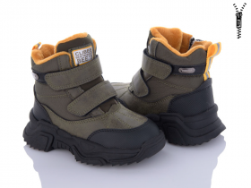 Clibee H309 army-green (зима) ботинки детские