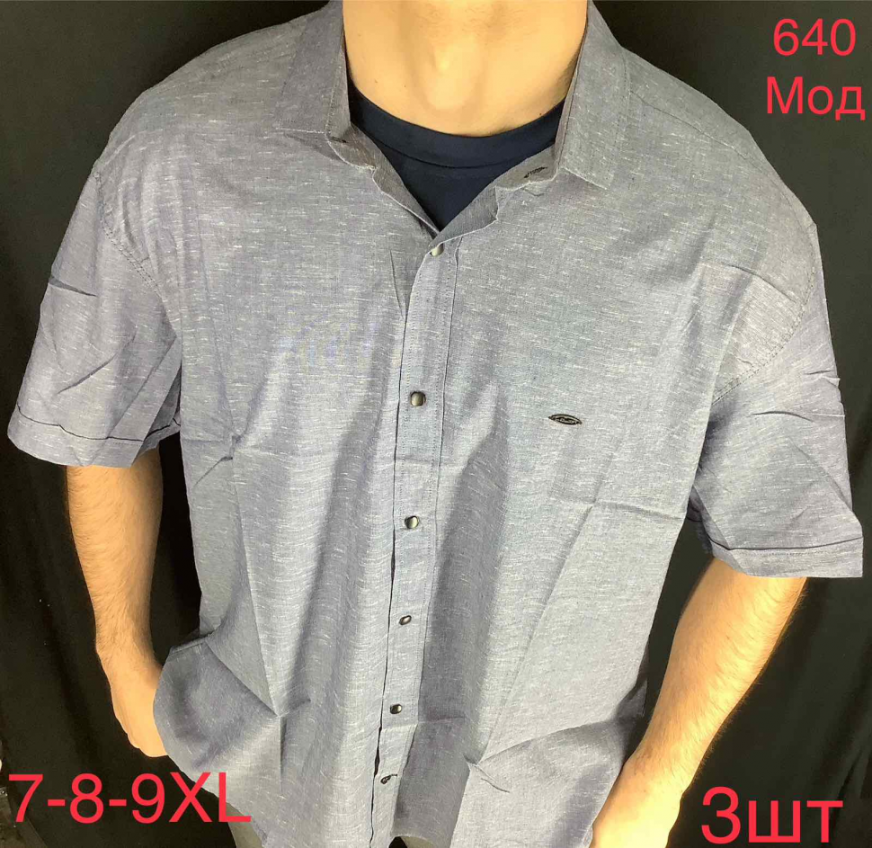 No Brand 640 grey (літо) сорочка чоловіча