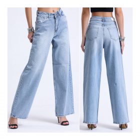 No Brand 51656 l.blue (деми) джинсы женские