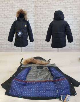 No Brand 15 black-old-1 (зима) куртка детские
