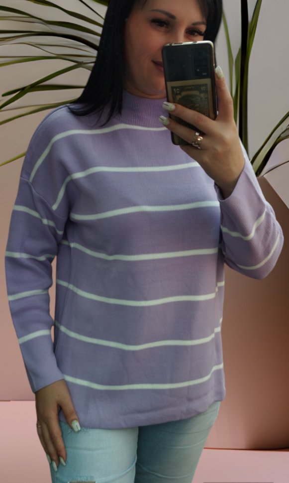 No Brand 9090 lilac (зима) свитер женские