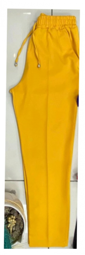 No Brand 1005 yellow (деми) штаны спорт женские