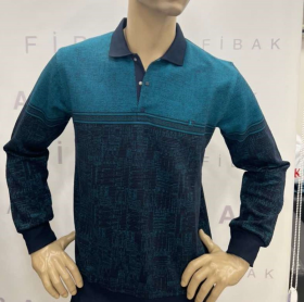 No Brand 1516 navy-blue (деми) свитер мужские
