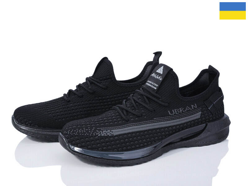 Demur 1010A чорний (літо) кросівки чоловічі