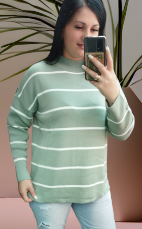 No Brand 9090 mint (зима) светр жіночі