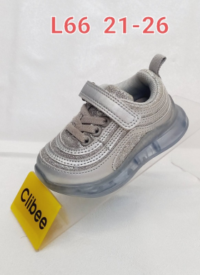 Clibee Apa-L66 grey (деми) кроссовки детские