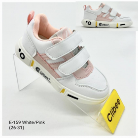 Clibee Apa-E159 white-pink (демі) кросівки дитячі