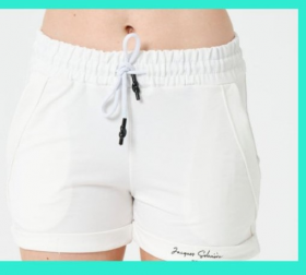 No Brand 7010 white (лето) шорты женские