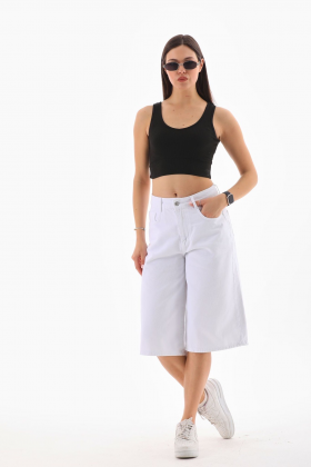 No Brand KR49 white (лето) шорты женские