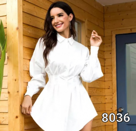 No Brand 8036 white (деми) платье женские