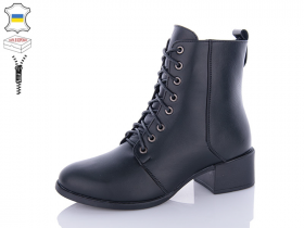 No Brand 208 черний (зима) черевики жіночі