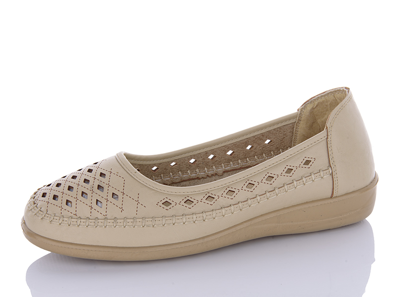 Yuemingzu 509 beige (літо) жіночі туфлі
