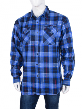 No Brand A43-4 blue (зима) рубашка мужские