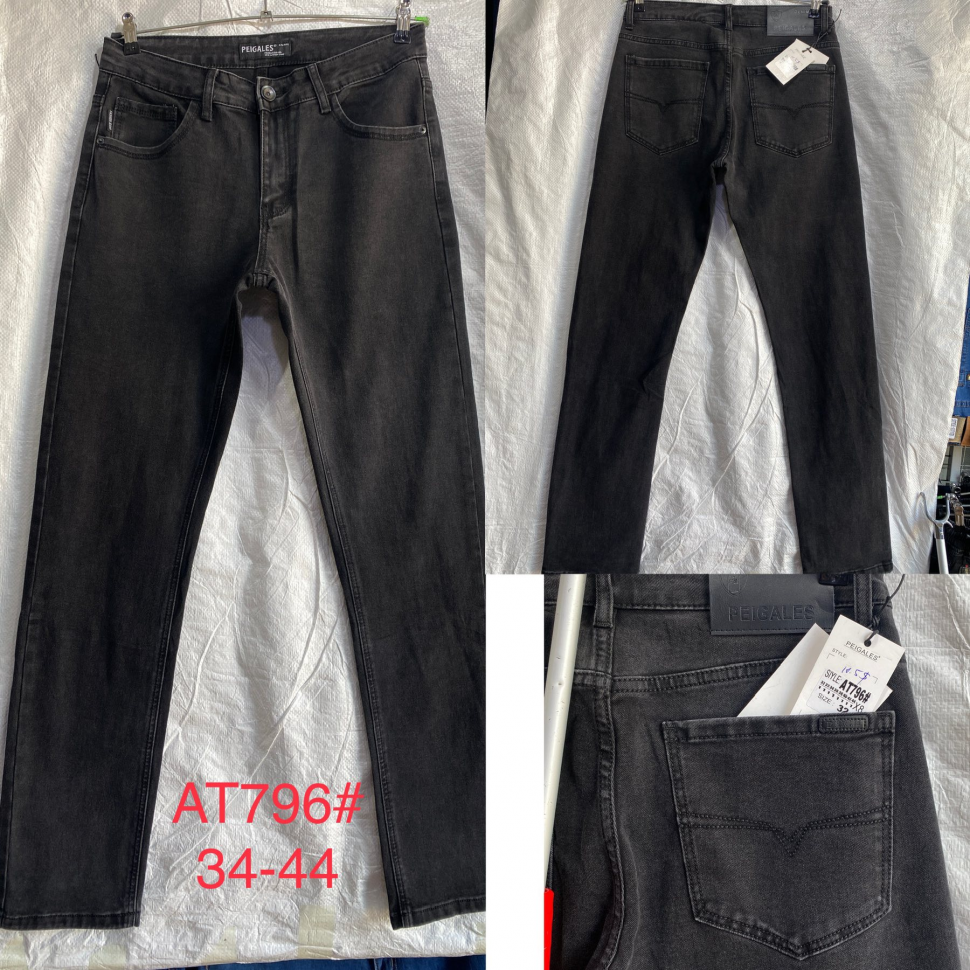No Brand AT796 black (демі) джинси чоловічі