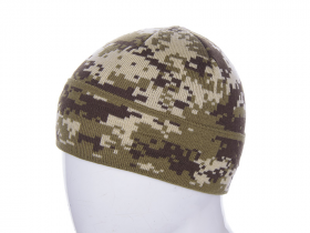 No Brand 001-1 khaki (зима) шапка мужские