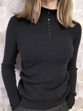 No Brand 9012 black (зима) свитер женские