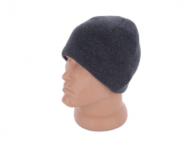No Brand KA639-3 grey (зима) шапка мужские