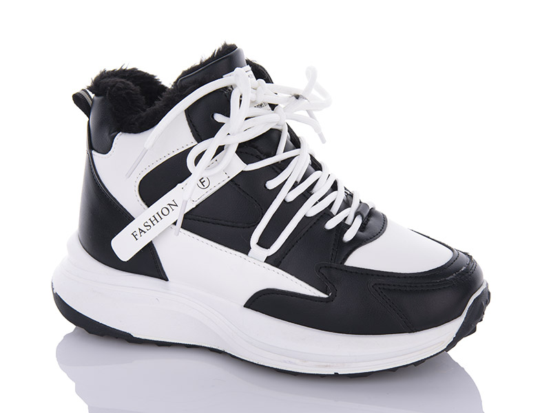 No Brand SG01 white-black (зима) кросівки жіночі