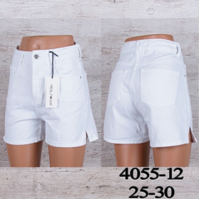 No Brand 4055-12 white (лето) шорты женские