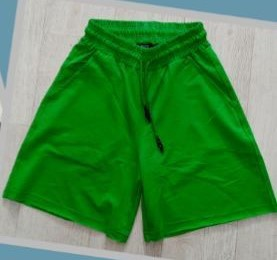 No Brand 7011 green (лето) шорты женские