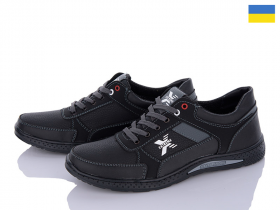 Paolla KP40E чорний-сірий (демі) кросівки чоловічі