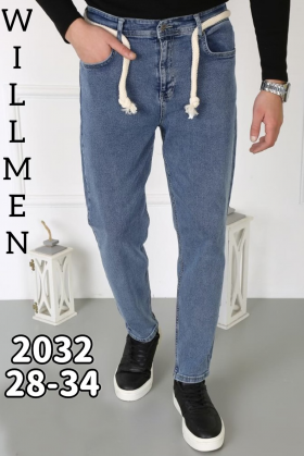 No Brand 2032 blue (деми) джинсы мужские