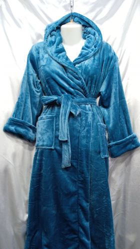 No Brand 1116 blue (зима) жіночі халат