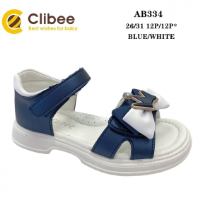 Clibee LD-AB334 blue-white (лето) босоножки детские