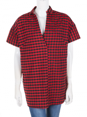 No Brand 061242 red (лето) рубашка женские