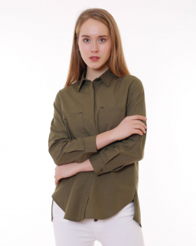 No Brand 3030 khaki (демі) сорочка жіночі