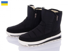 Demur KWZ116 чорний-білий (зима) черевики жіночі
