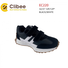 Clibee Apa-EC220 black-white (деми) кроссовки детские