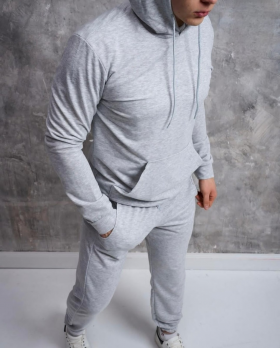 No Brand 11-2 grey (деми) костюм спорт мужские
