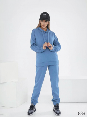 No Brand 886 l.blue (зима) костюм спорт жіночі