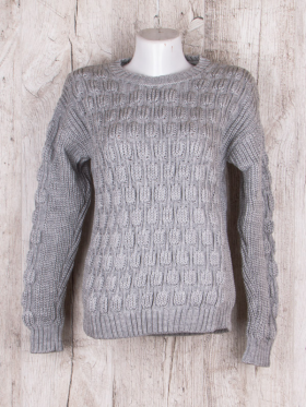 No Brand 163 grey (зима) светр жіночі