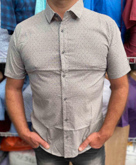 Fmt S2045 grey (лето) рубашка мужские