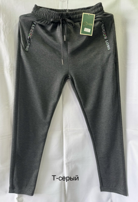 No Brand 2416 d.grey (деми) штаны спорт мужские