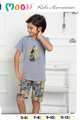 No Brand 0760 grey (лето) пижама детские