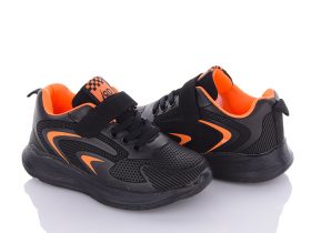 Lqd T85 black-orange (деми) кроссовки детские