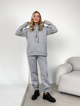 No Brand 886 l.grey (зима) костюм спорт женские