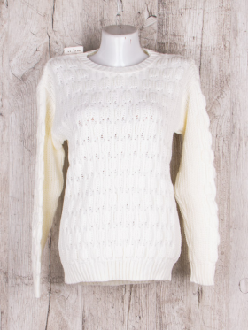No Brand 163 white (зима) светр жіночі