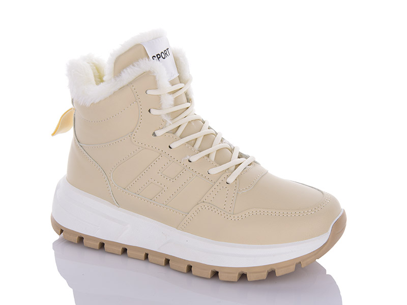 No Brand AG68 beige (зима) жіночі кросівки