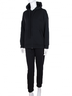 No Brand E033 black (зима) костюм спорт жіночі