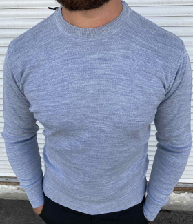 No Brand S3301 grey (деми) свитер мужские