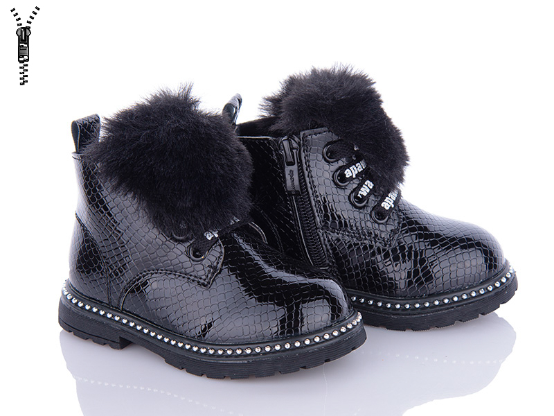 Apawwa TQ236-2 black (демі) черевики дитячі