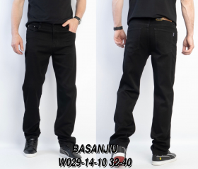 No Brand 029-14-10 black (деми) джинсы мужские