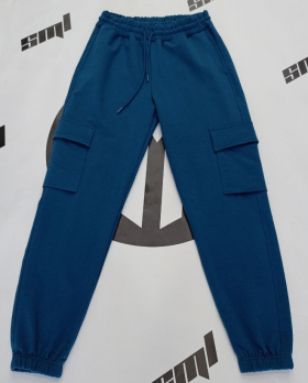 No Brand 20705 blue (деми) штаны спорт женские