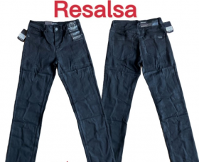 No Brand 0066 black (деми) джинсы мужские