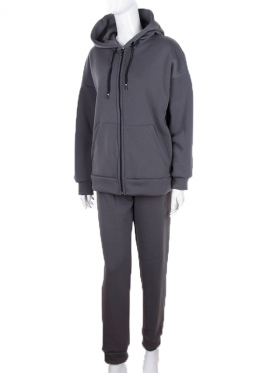 No Brand E034 grey (зима) костюм спорт жіночі