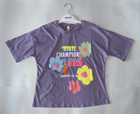 No Brand 9347 purple (літо) футболка дитячі